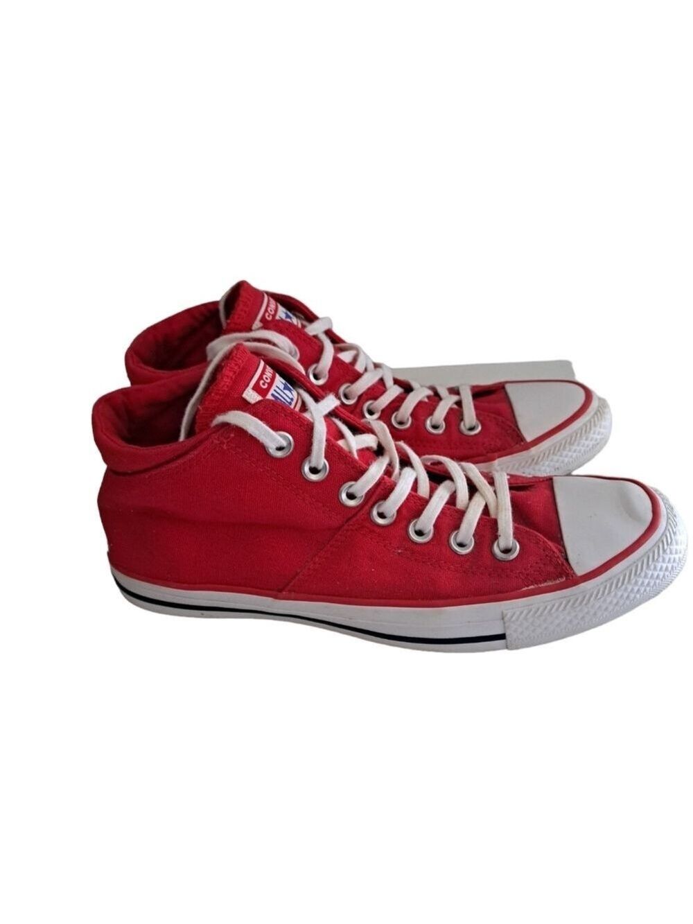 Converse Chuck Taylor All Star Madison Mid Top Sneakers shoes red canvas comfy 9 - Picture 6 of 12